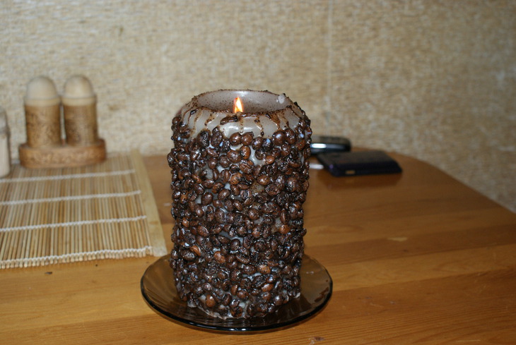 Свечи с зернами кофе мастер класс