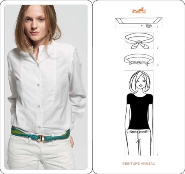 Как носить платок &ndash; 20 идей от HERMES