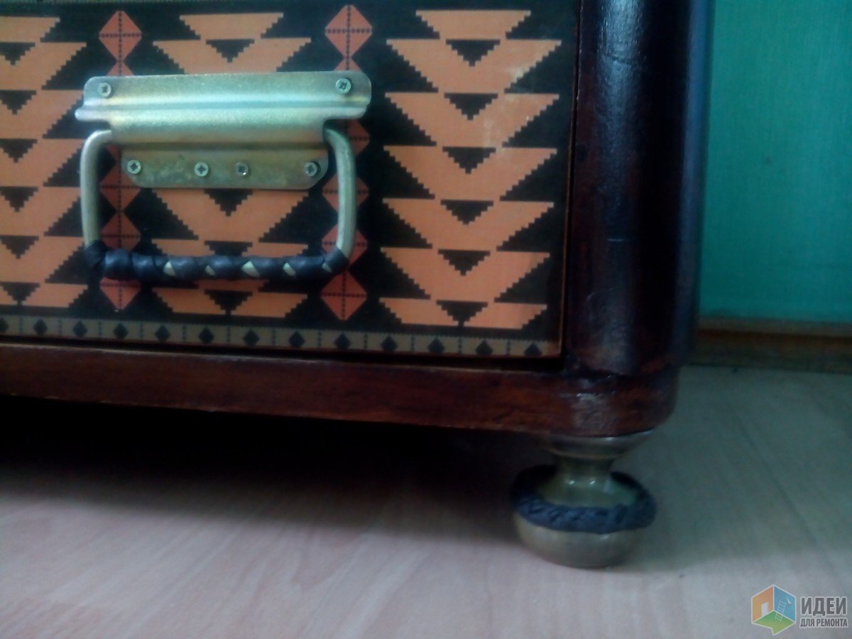 Реставрация старого комода, роспись мебели