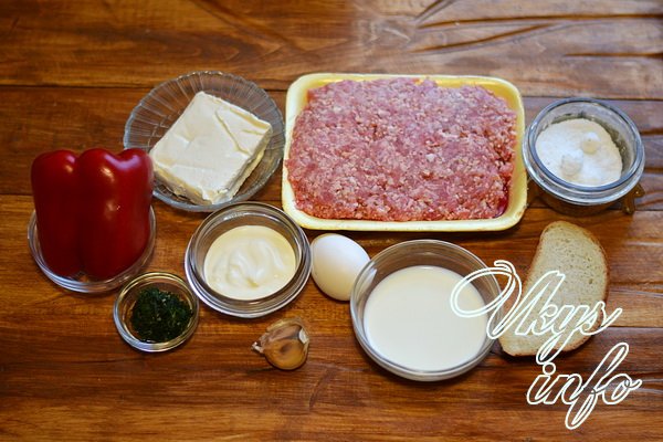 Рулет из фарша в фольге в духовке фото ингредиенты