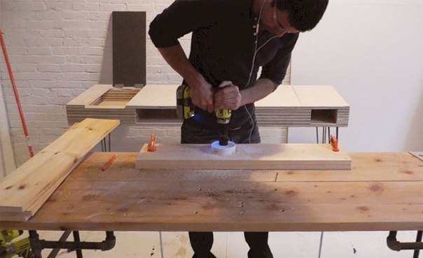 Как сделать вертикальную полку для цветов