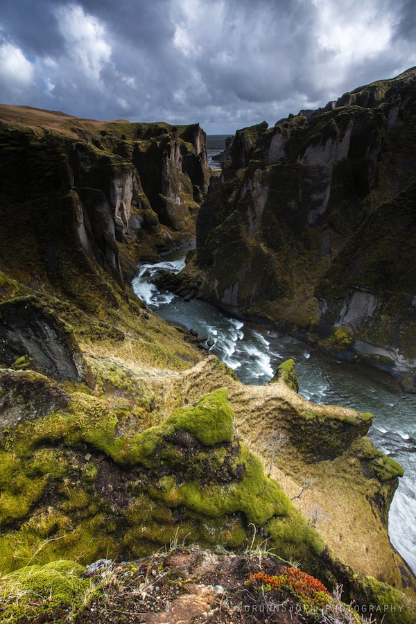 Красивейший каньон Исландии исландия, Фьядрарглуфюр, каньон