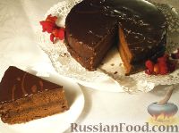 Фото к рецепту: Торт "Захер" (Sachertorte) Фото к рецепту: Торт "Захер" (Sachertorte)