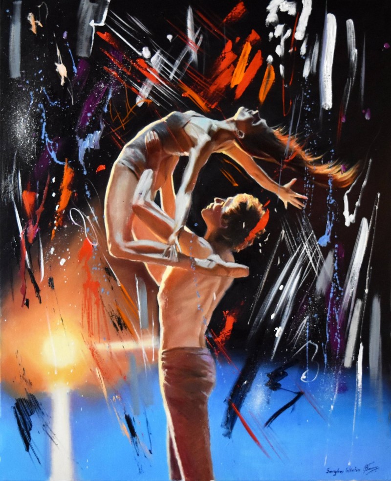 Влюбился в танец. Картина, холст, масло. Сергей Гетиу Fallen in love with dance. Живопись, Холст, масло. Serghei Ghetiu
