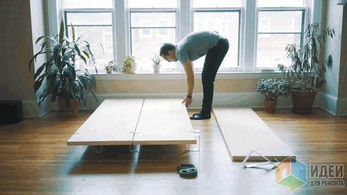Кровать-трансформер, компактная мебель для маленькой квартиры