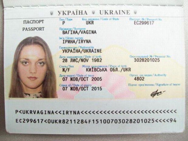 Смешные, но абсолютно настоящие, имена и фамилии людей  юмор, имена, фамилии, люди