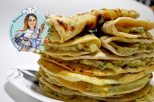 Фото к рецепту: КУЗИКМЯК. СЫТНАЯ ЛЕПЁШКА С КАРТОФЕЛЕМ. Фото к рецепту: КУЗИКМЯК. СЫТНАЯ ЛЕПЁШКА С КАРТОФЕЛЕМ.
