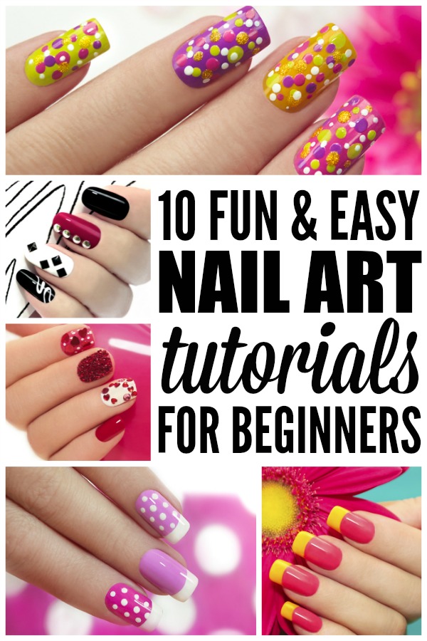 If you love all of the nail art ideas for summer that are floating around Pinterest these days, but don't know the first thing about adding polka dots, stripes, and other designs to your manicure, this collection of fun and easy nail art tutorials for beginners is for you!