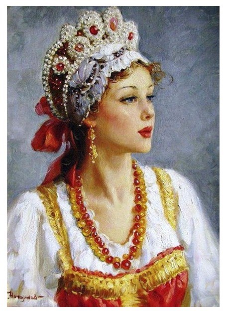Русские красавицы в живописи Владислава Нагорнова девушки, своими руками, сделай сам, факты