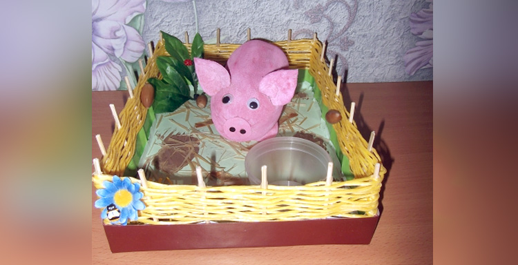 свинья из бутылки