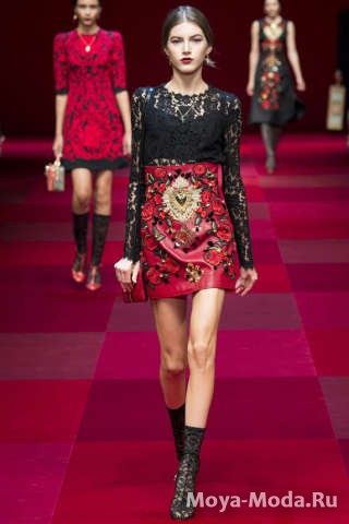Модные юбки весна-лето 2015 Dolce and Gabbana