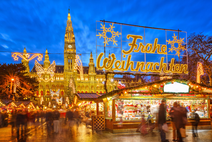 Рождественская ярмарка в Вене, Австрия