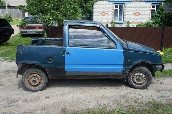 Из Оки сделать пикап? А это вообще законно? Из Оки сделать пикап? А это вообще законно? грузовик, изменение автомобиля, ока, пикап, трансормация, тюнинг