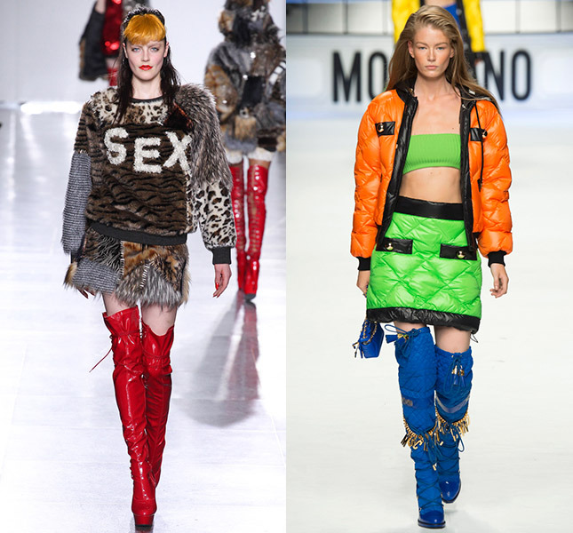 Слева — Ashish, справа — Moschino