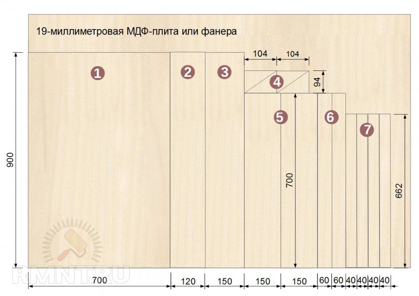 Ячеистый стол из фанеры Ячеистый стол из фанеры