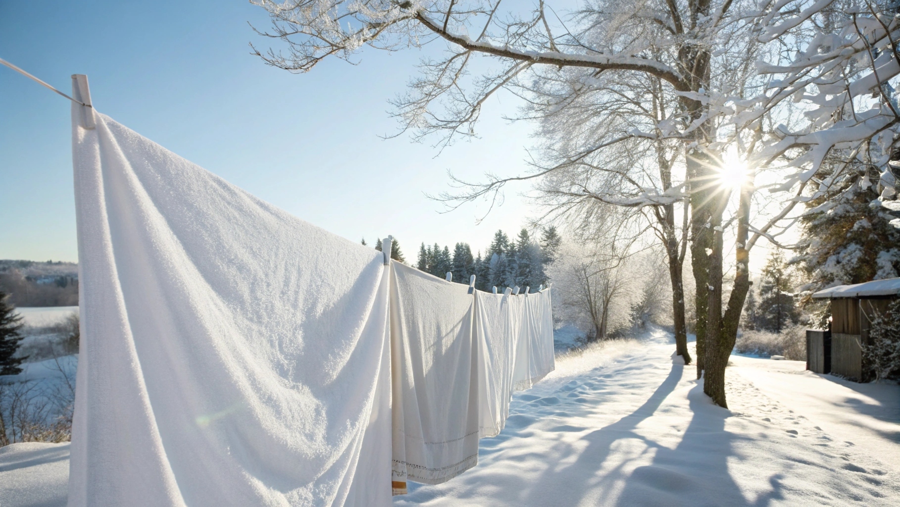 Правда ли, что постельное белье лучше сушить на морозе