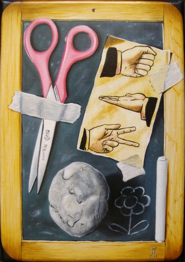Caillou, papier,ciseaux ! 27x19x2 cm ©2014 - Jean-Pierre Walter