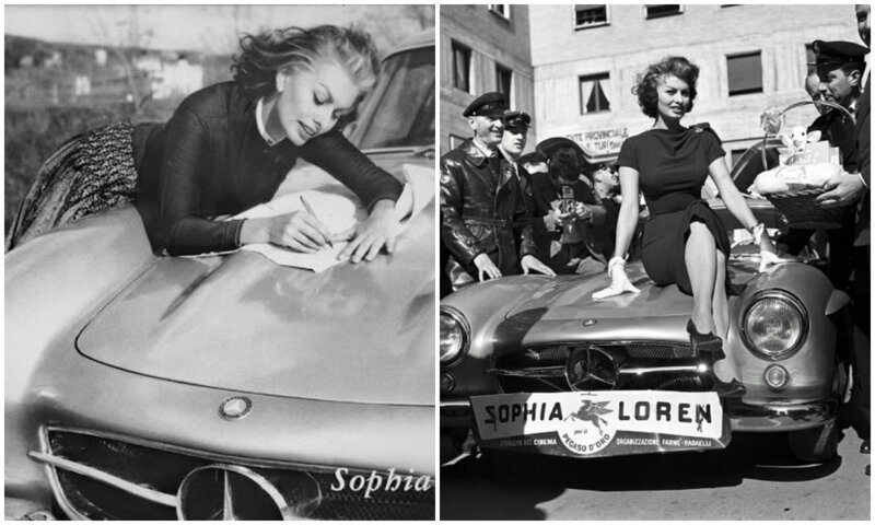 Роскошная Софи Лорен и ее Mercedes-Benz
