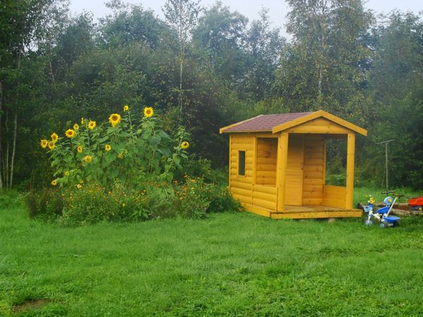 Домик для детей на дачу своими руками фото Домик для детей на дачу своими руками фото