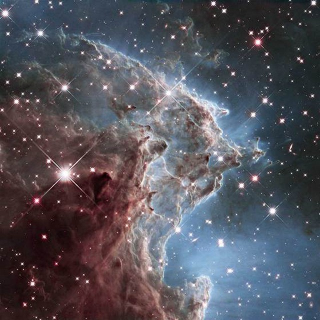 Туманность Голова Обезьяны глазами телескопа Hubble.