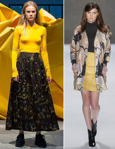Модный жёлтый 2015—2016: как носить