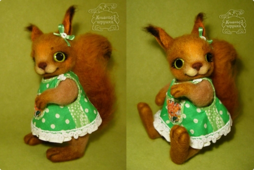ВалÑние игрушки. Войлочные ÐверÑта. Как ÑвалÑть игрушку кота