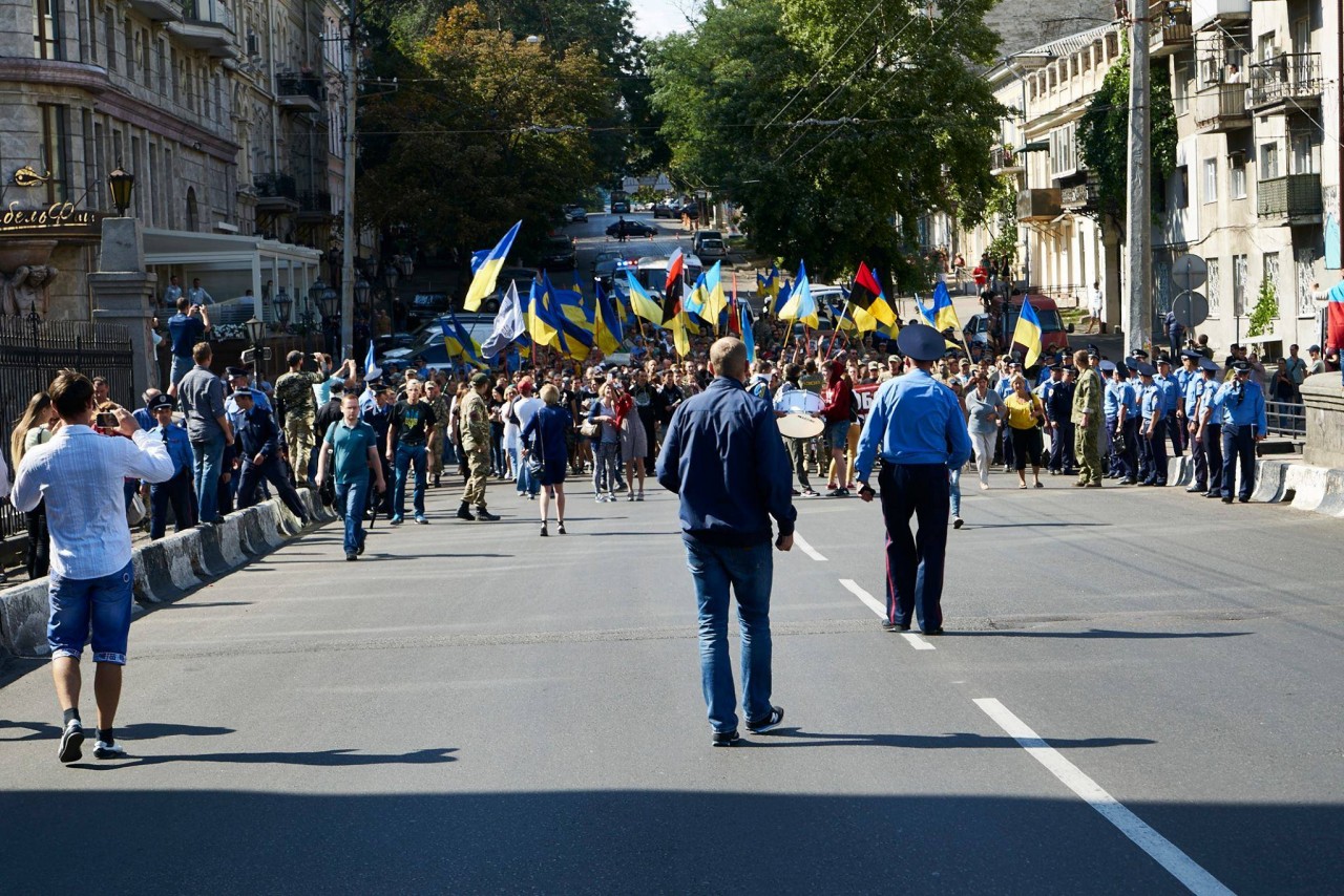 Шабаш нацистов в Одессе. "Москаляку на гиляку"