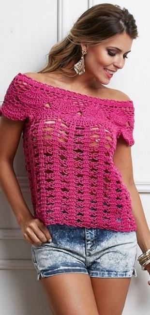 Узоры для топика крючком