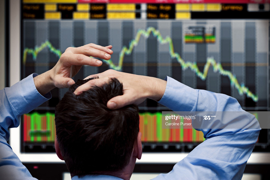 Trader watching crash Trader watching crash