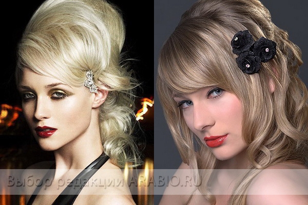 Прически с начесом фото