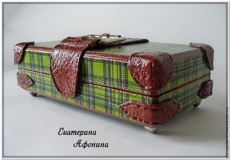 Шкатулка-купюрница в виде чемодана. Мастер-класс Шкатулка-купюрница в виде чемодана. Мастер-класс