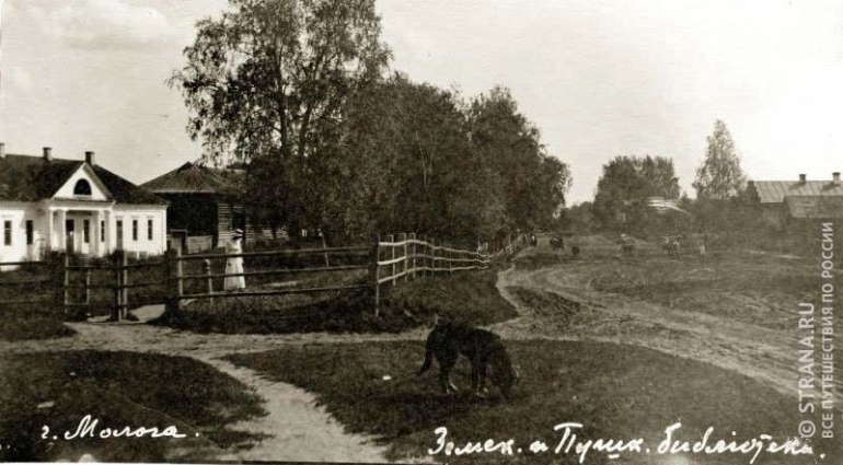 Молога.  Начало XX в. Земская библиотека им. А.С. Пушкина. Strana.Ru