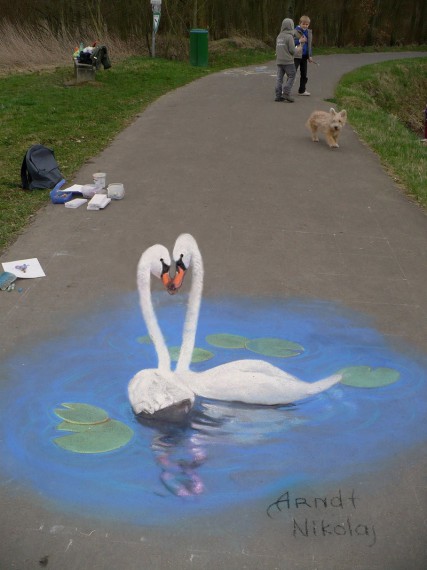 3D Street Art Николая Арндта