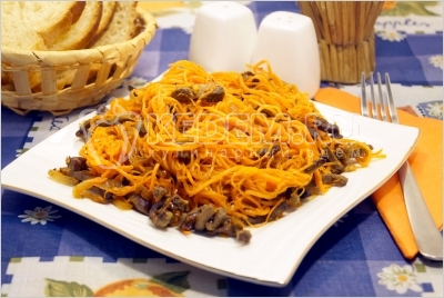 Салат из печени