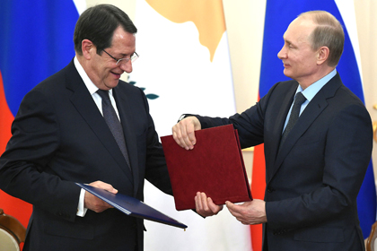 Никос Анастасиадис и Владимир Путин