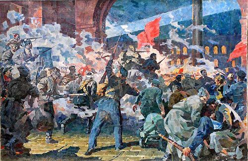101 год Октябрьской революции и 77-летие военного парада 1941 года
