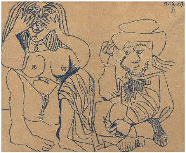 Picasso bild frau dick
