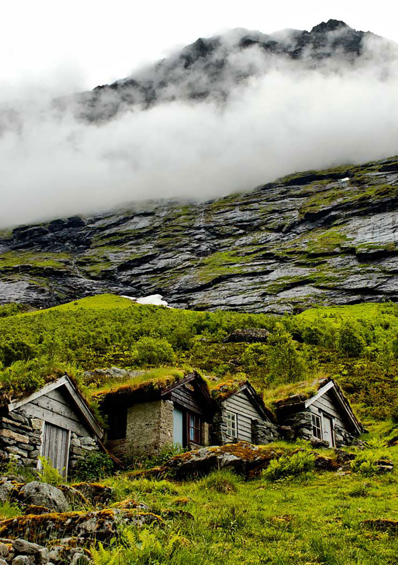 8. Старые сельские домики архитектура, норвегия
