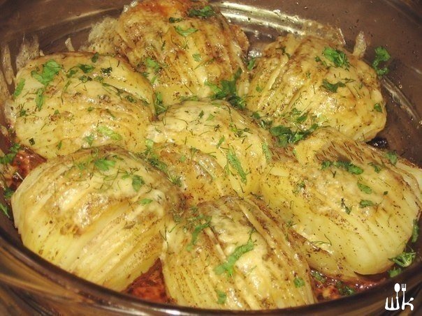 Картофельные ракушки и веера с сыром. Картофельные ракушки и веера с сыром.