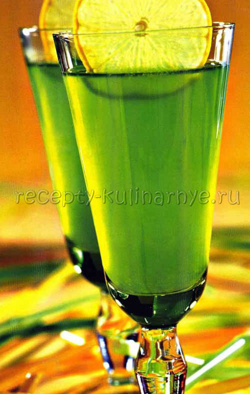 Мятный коктейль.