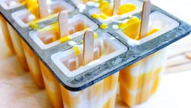 Эскимо из манго и ласси. Эскимо из манго и ласси.