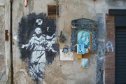В Италии спасли от уничтожения единственную работу Бэнкси В Италии спасли от уничтожения единственную работу Бэнкси