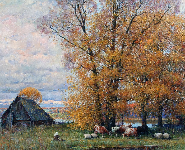 Осень в Борисоглебске. Художник из российской глубинки пишет полотна, о которых не скажешь, что их создал один мастер