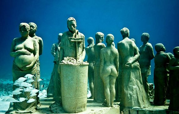 Музей подводных скульптур. Мексика
