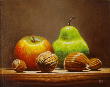 Poire en automne 10,1x12,7x0,5 cm ©2019 - Jean-Pierre Walter