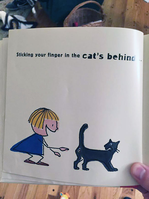 7. Засунуть палец в задницу кошки  запрет, книга, ребенок