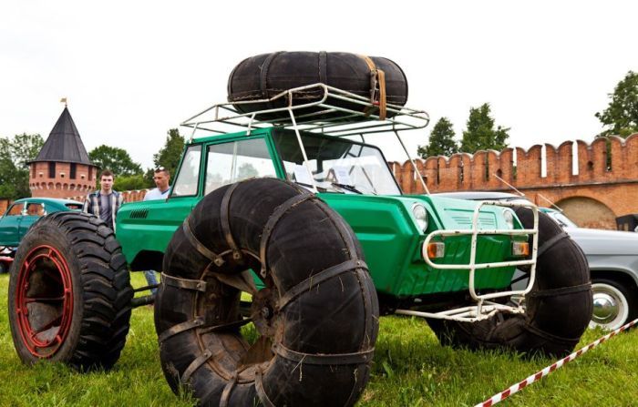 Самые необычные автомобили авто, необычные авто, колхоз, тюнинг
