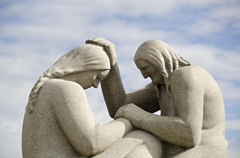 Скульптуры Густава Вигеланда в одноименном парке в Осло
