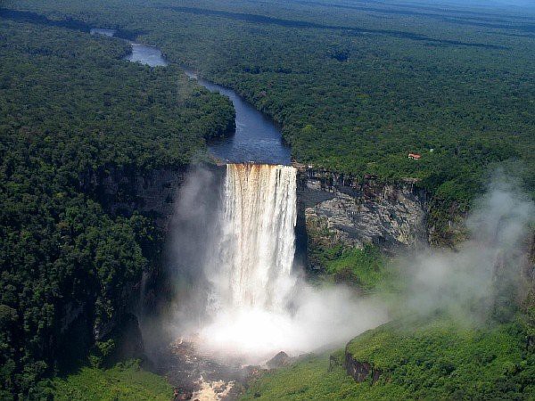 7 Водопад Кайетур, Гайана водопад, красивые места, природа, самые красивые водопады