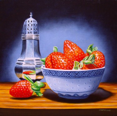 Fraises en argent 20,5x20,5x0,6 cm ©2020 - Jean-Pierre Walter